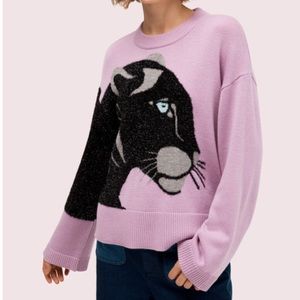 NWOT Kate Spade Lilac Cougar Sweater sz XL